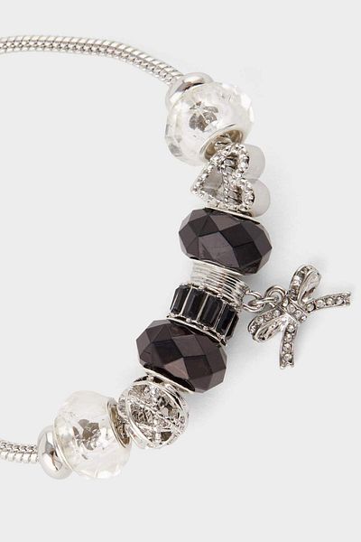 DeFacto Women's Charm Silver Bracelet F6223Axns