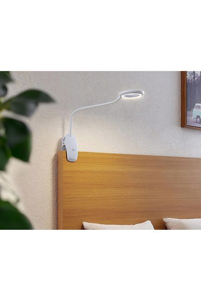 jumi BEZPRZEWODOWA LAMPKA LED DO CZYTANIA NA KLIPS NOCNA BIURKO PRACY