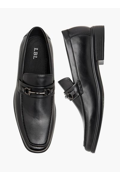 LBL by Shoexpress Metal Accent Slip-On Loafers
