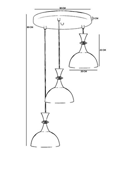 Lumexx AKAY 3 LÜ TEPSİLİ TURUNCU SARKIT