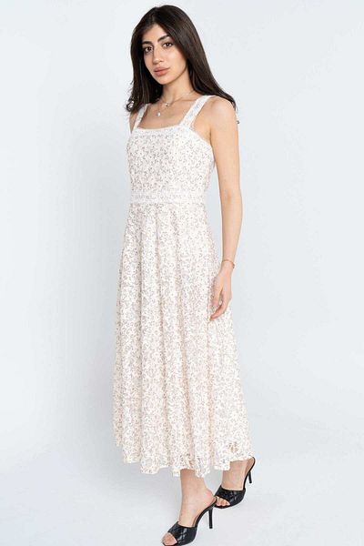 Nichii Floral Sleeveless Midi Dress