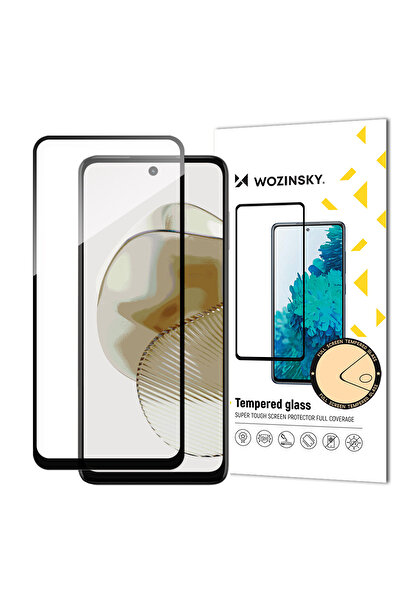 WOZINSKY Sticlă securizată durabilă pentru ecran complet Motorola G73 cu ramă...