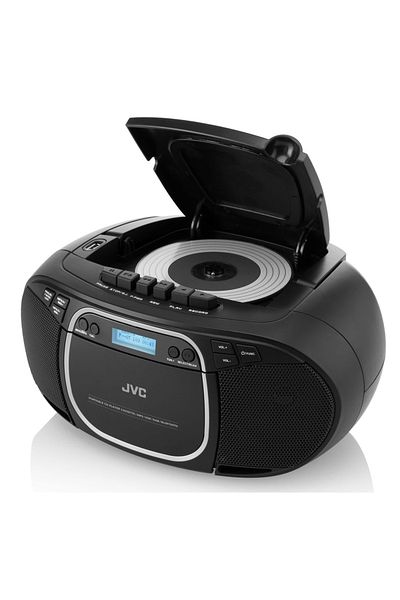 JVC Radio cassette player with CD player RC-E561B-DAB,2 x 1.5 W RMS,Bluetooth/USB/MP3, DAB+/Tuner FM