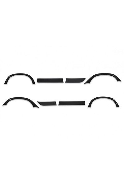 DELUXETUNING Set protectii aripa si usi overfendere, compatibil Dacia Duster 2018->, plastic ABS