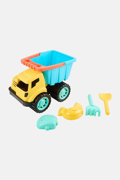 Ton O' Fun 5 Pieces Sand Dump Truck Set, Multicolor