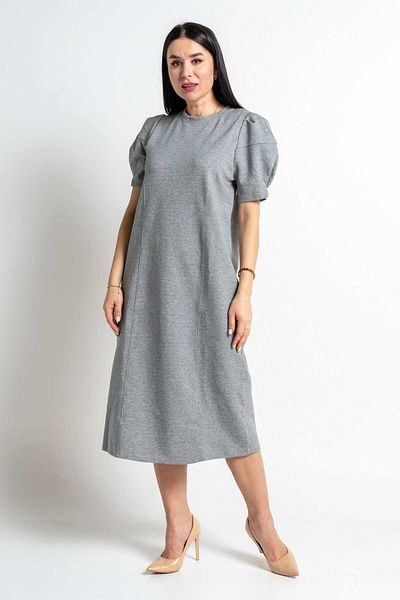 Nichii Short Puff Sleeve Midi Dress