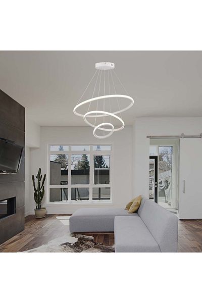 V-TAC 8018-VT LED Chandelier, 32W, 3880lm, warm light, IP20, white,