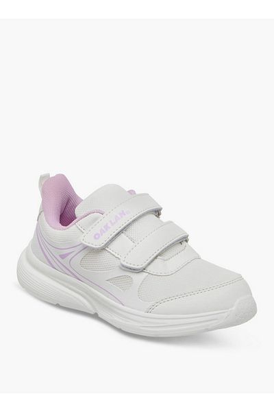 Oaklan by Shoexpress Logo Print Sports Shoes with Hook and Loop Closure