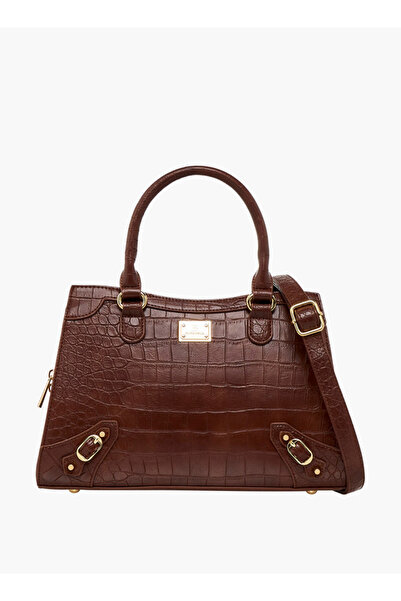 Flora Bella by Shoexpress حقيبة فلورا بيلا المزخرفة بحزام قابل للفصل وسحاب لل...