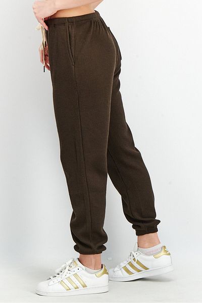 Nphilanthropy Women Regular Fit Textured Pants, Dark Brown