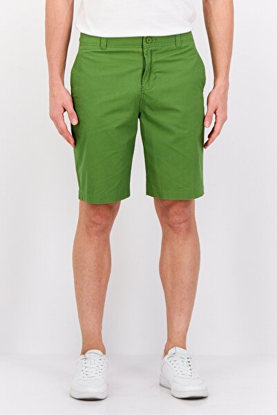 Jaxson Maximus Men Plain Chino Shorts, Green