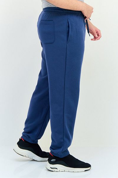Core Elements Men Regular Fit Embroidered Logo Jogger Pants, Slate Blue