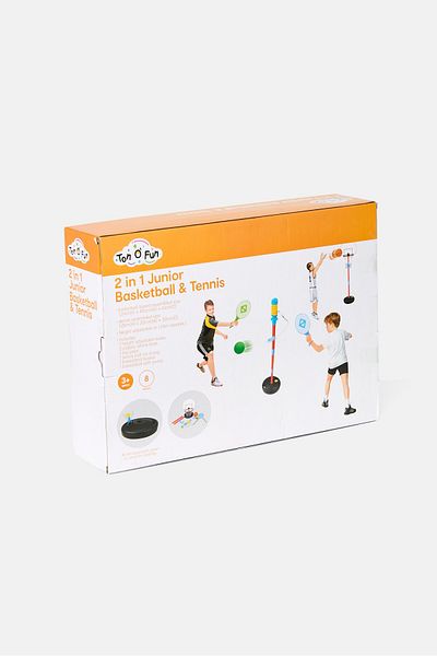 Ton O' Fun 2 in 1 Junior Basketball And Tennis
