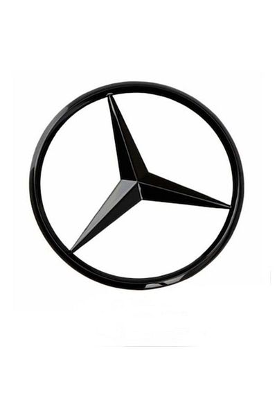 MAF Trunk Emblem for Mercedes, 90 mm, Glossy Black