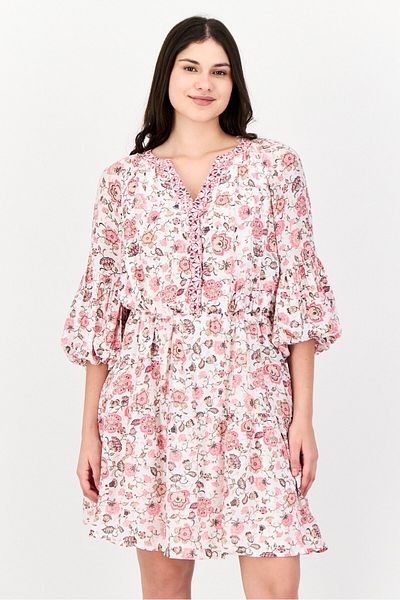Marissa Olivia Women Floral Print Mini Dress, Multicolor