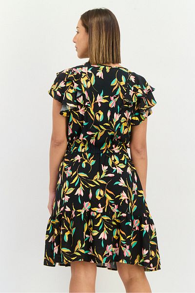 Marissa Olivia Women Floral Print Mini Dress, Multicolor