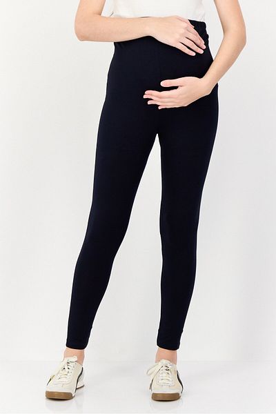 Blooming Marvelous Maternity 2 Pcs Regular Fit Plain Pull On Leggings, Multicolor