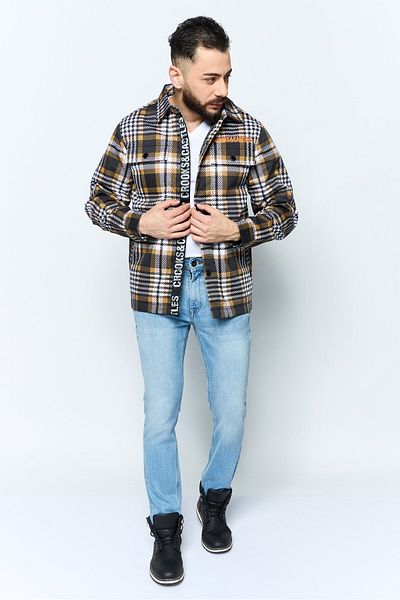CROOKS CASTLES Men Allover Print Jacket Shirt, Black