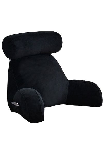 LEAXOR Ergonomic Reading Pillow with Armrests, LEAXOR, Black