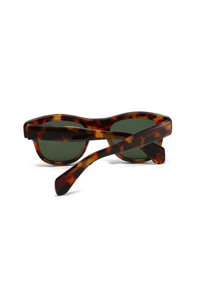 Toz Vintage Zileya Leopard Pattern Green Glass Vintage & Retro Unisex Sunglasses