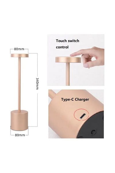 Tescomak Rechargeable table lamp pink/purple