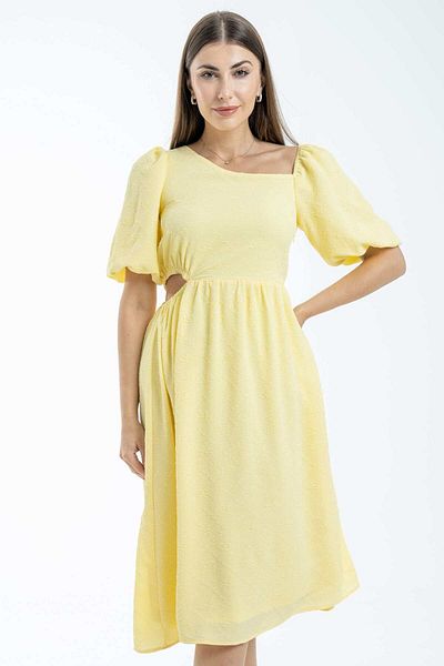 Nichii Women's Midi Dress with Open Back
