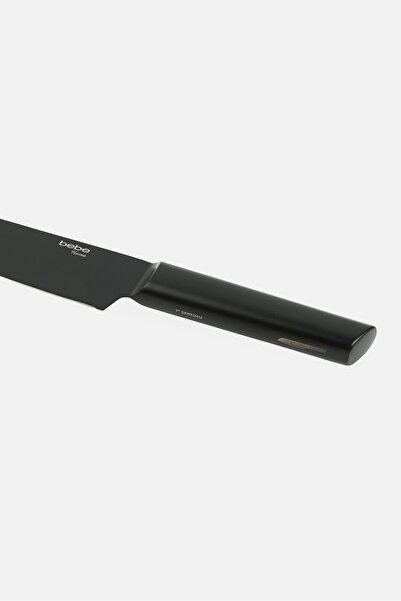 BEBEHOME Stainless Steel 7 Inches Chef Knife With Non-Stick Coating, Black