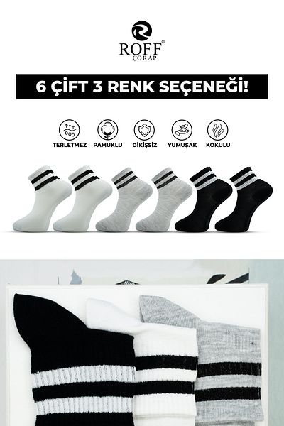 wolk shoes 6 Pairs 3 Colors Tennis Corap Wolk