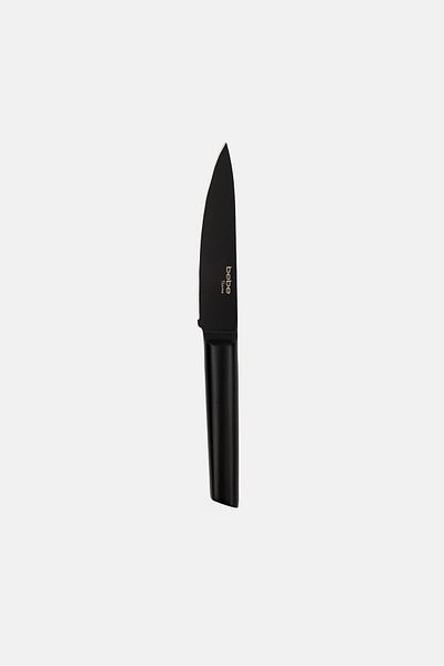 BEBEHOME Stainless Steel 5 Inches Utility Knife, Black