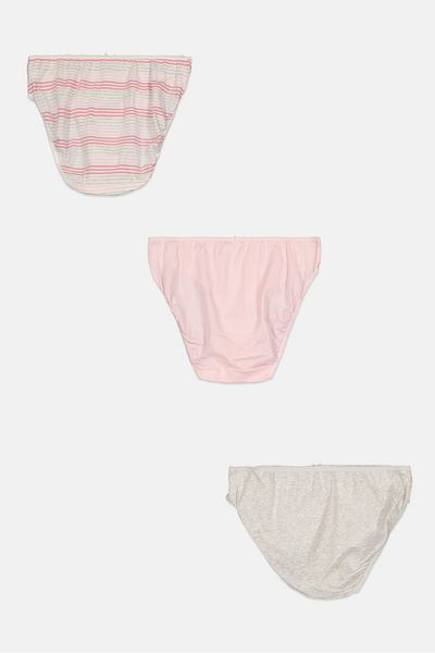 Blooming Marvelous Maternity 3 Pieces Textured Briefs, Multicolor