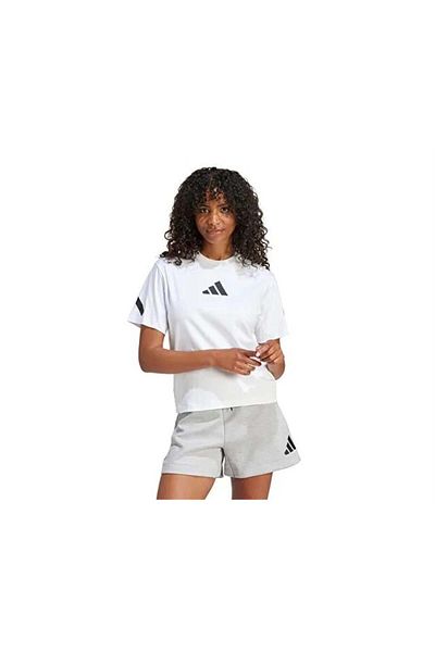 adidas adidas W Z.n.e. Μπλουζάκι JE7857-K Γυναικείο λευκό μπλουζάκι