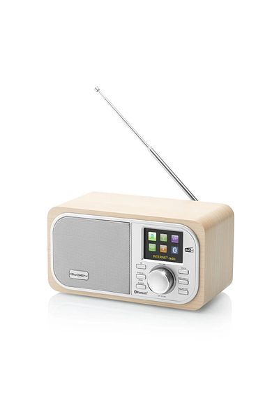 Gogen Internet radio IR 237 BTDAB, 4 W, DAB+/FM, Bluetooth, USB, LCD, alarm clock, silver/brown