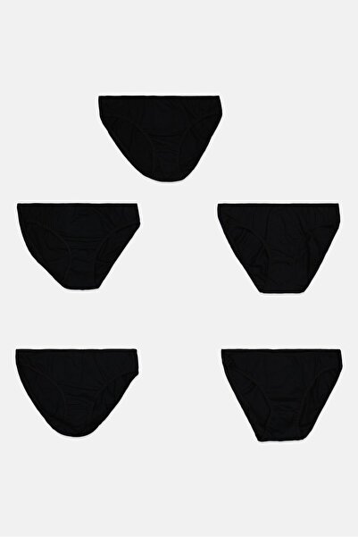 Blooming Marvelous Maternity 5 Piece Plain Briefs, Black