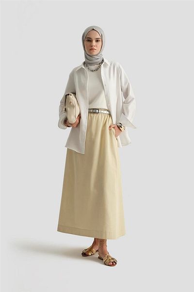 Armine Linen Basic Shirt 25Y3726 White