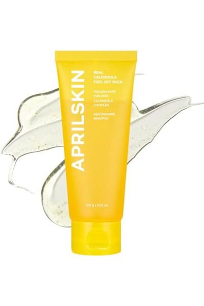 April Skin APRILSKIN Calendula Flower-Infused Facial Peel Off Mask, 3.52 fl. oz, PHA, BHA & Niacinamide