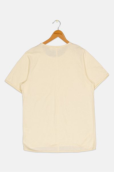 Scene & Heard Kids Boy Round Neck Short Sleeves Plain T-Shirt, Ivory