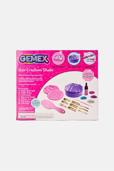 Gemex Brush And Barrette Set