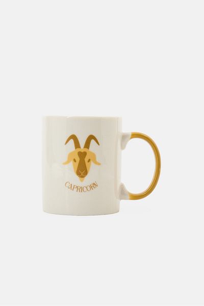 Muy Mucho Capricorn Zodiac Mug 330 ml, White
