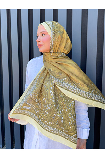 Ahsenhijab Retro Pattern Cotton Soft Shawl Aura Series