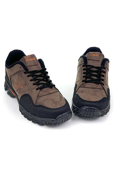 KAJILA Men's Coffee Water and Cold Resistant Winter Outdoor Shoes