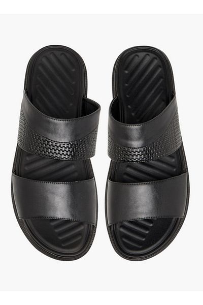 LBL by Shoexpress Textured Slip-On Comfort Sandals