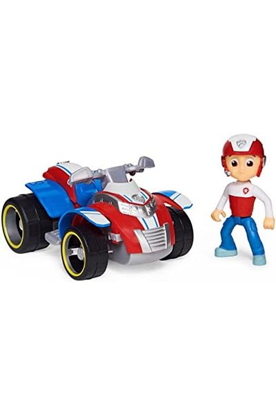 PAW PATROL , Ryder’s Rescue ATV Vehicle with Collectible Figure, for Kids Aged 3 and up, Multicolor
