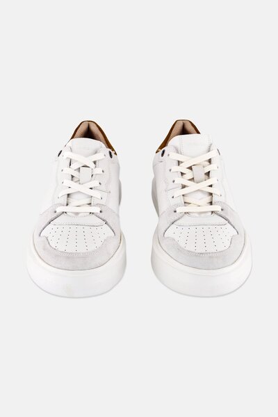 Geox Men U Deiven B Lace Up Casual Shoes, White