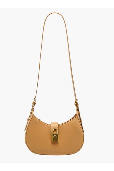 Flora Bella by Shoexpress Flora Bella Solid Shoulder Bag with Adjustable Strap and Zip Closure