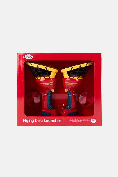 Ton O' Fun Flying Disc Launcher Set