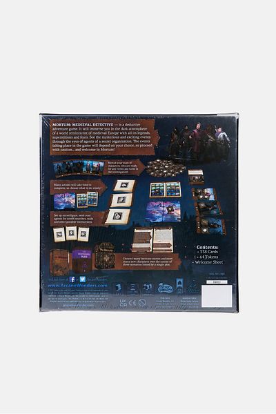 Arcane Wonders Mortum Medieval Detective Board Game
