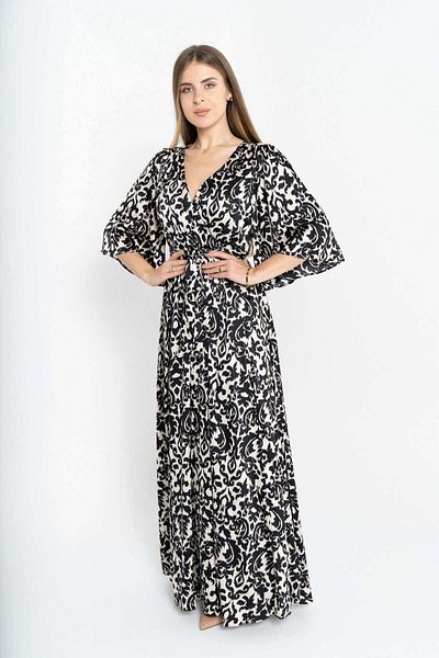 Nichii Flutter Sleeve Floral Maxi Dress