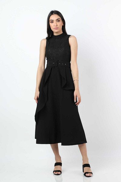 Nichii Embellished Sleeveless Midi Dress