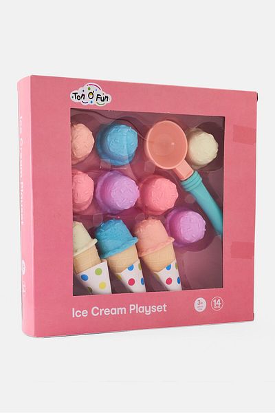 Ton O' Fun 14 Pieces Ice Cream Playset