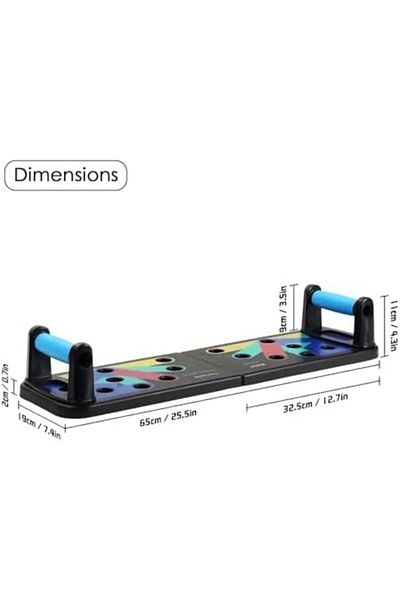 Hexar ® Push Up Board, Foldable 12-in-1 Fitness Board